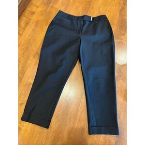 Woman’s White House black market the slim crop size 8 dress pants black